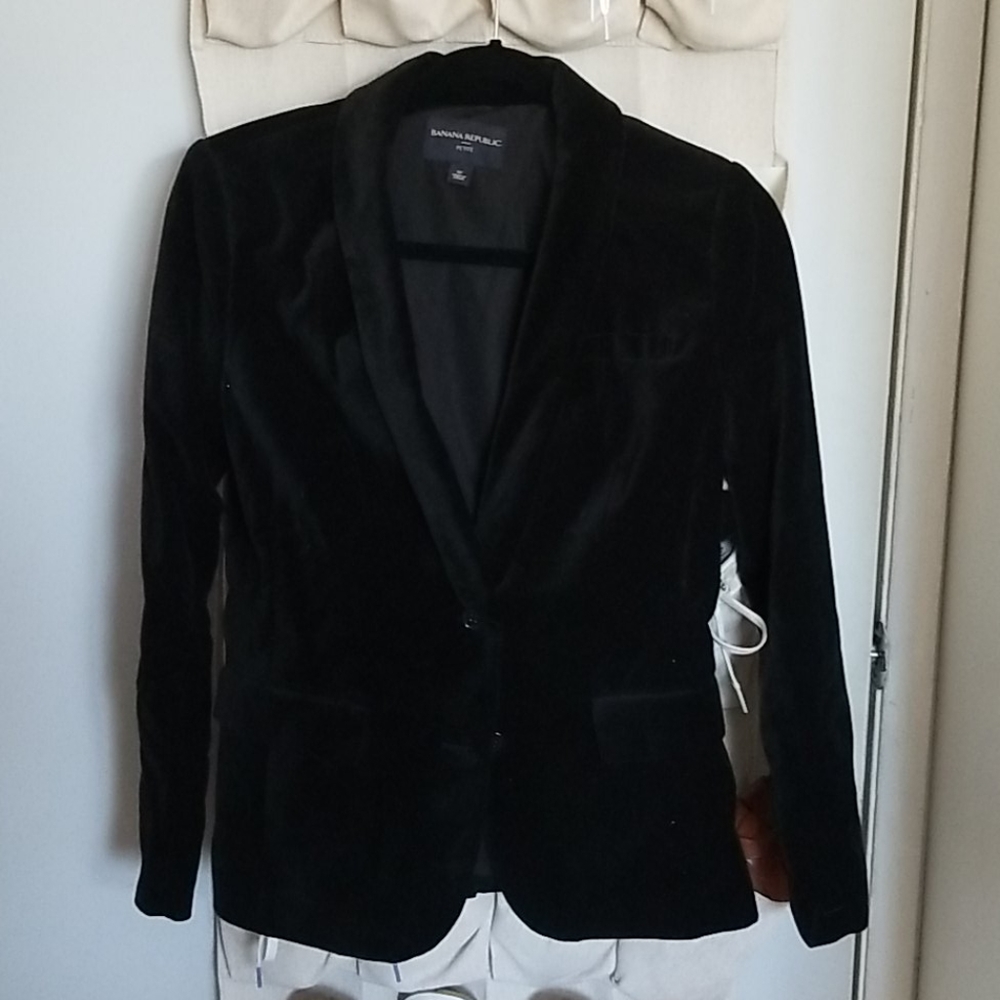 Banana republic velvet blazer